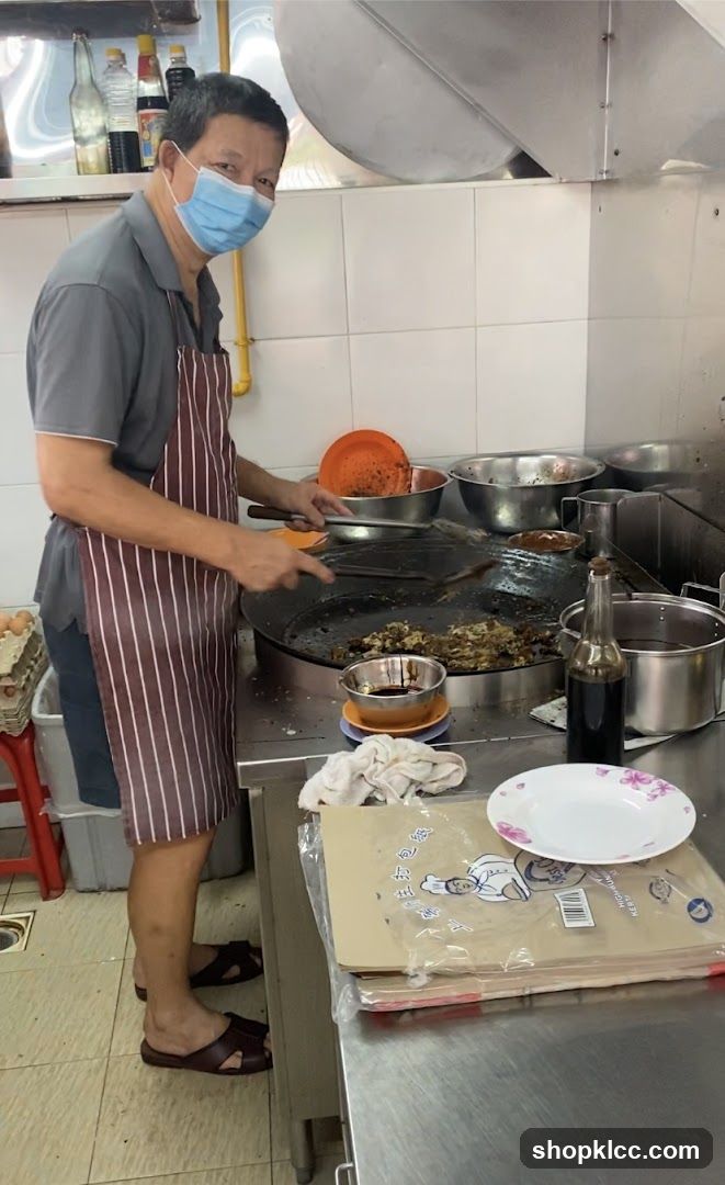 Man cooking in a kitchen