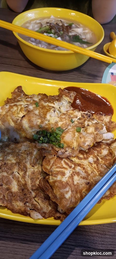 Omelette and Noodle Soup