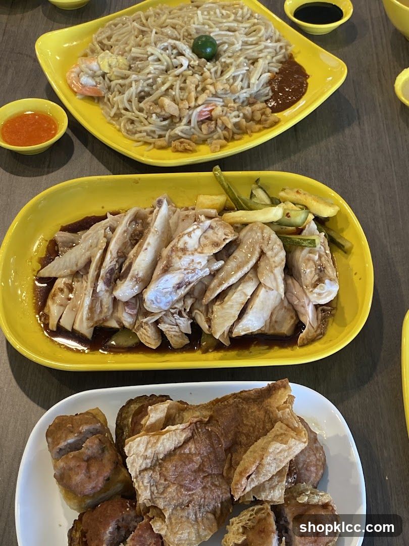 Hainanese Chicken Rice and Noodles