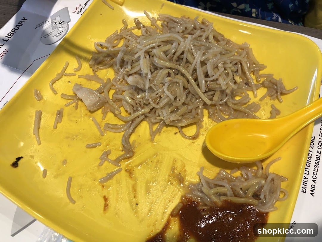 Noodles on a Yellow Plate