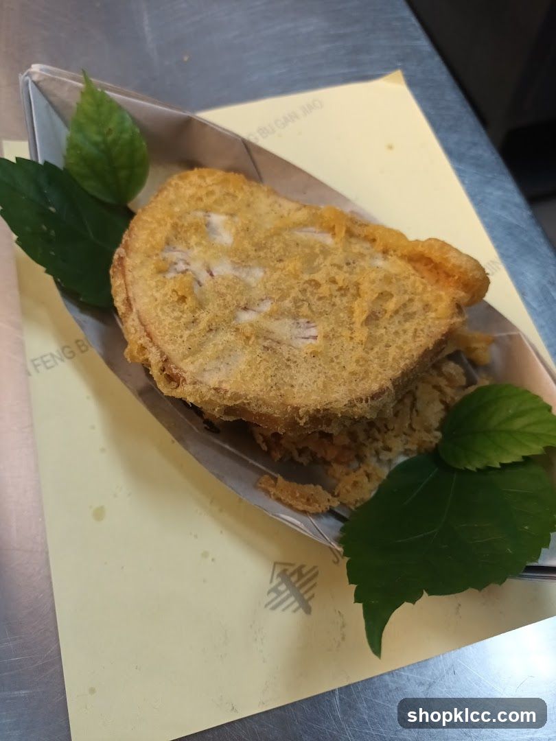 Fried Food Item with Garnish
