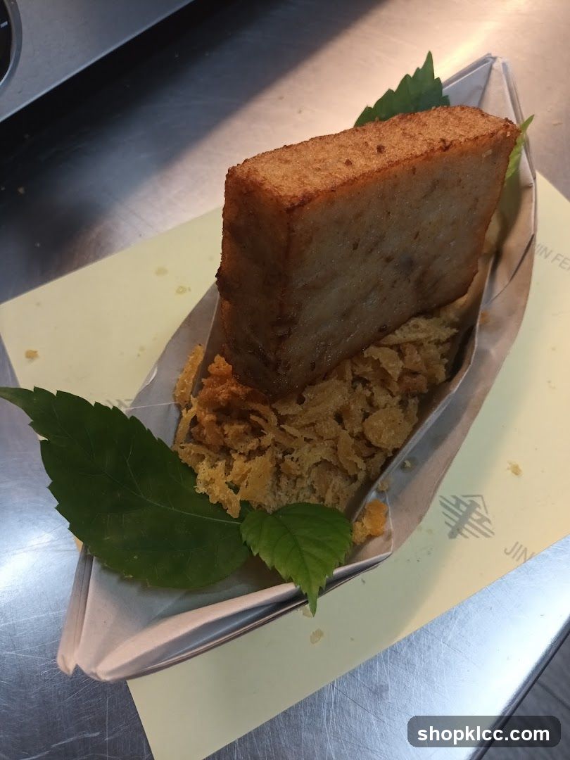Fried Cake with Crispy Topping