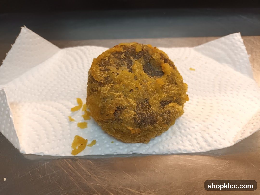 Fried Patty on Napkin