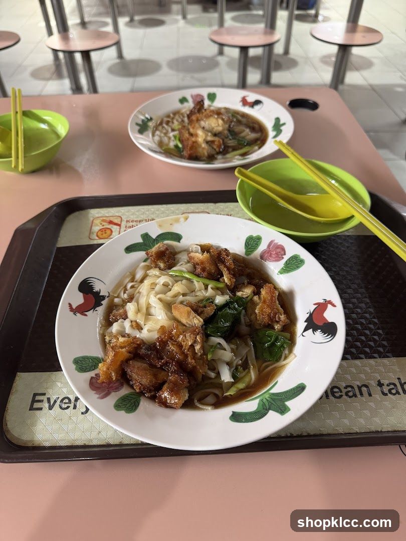 Noodles with Fried Chicken