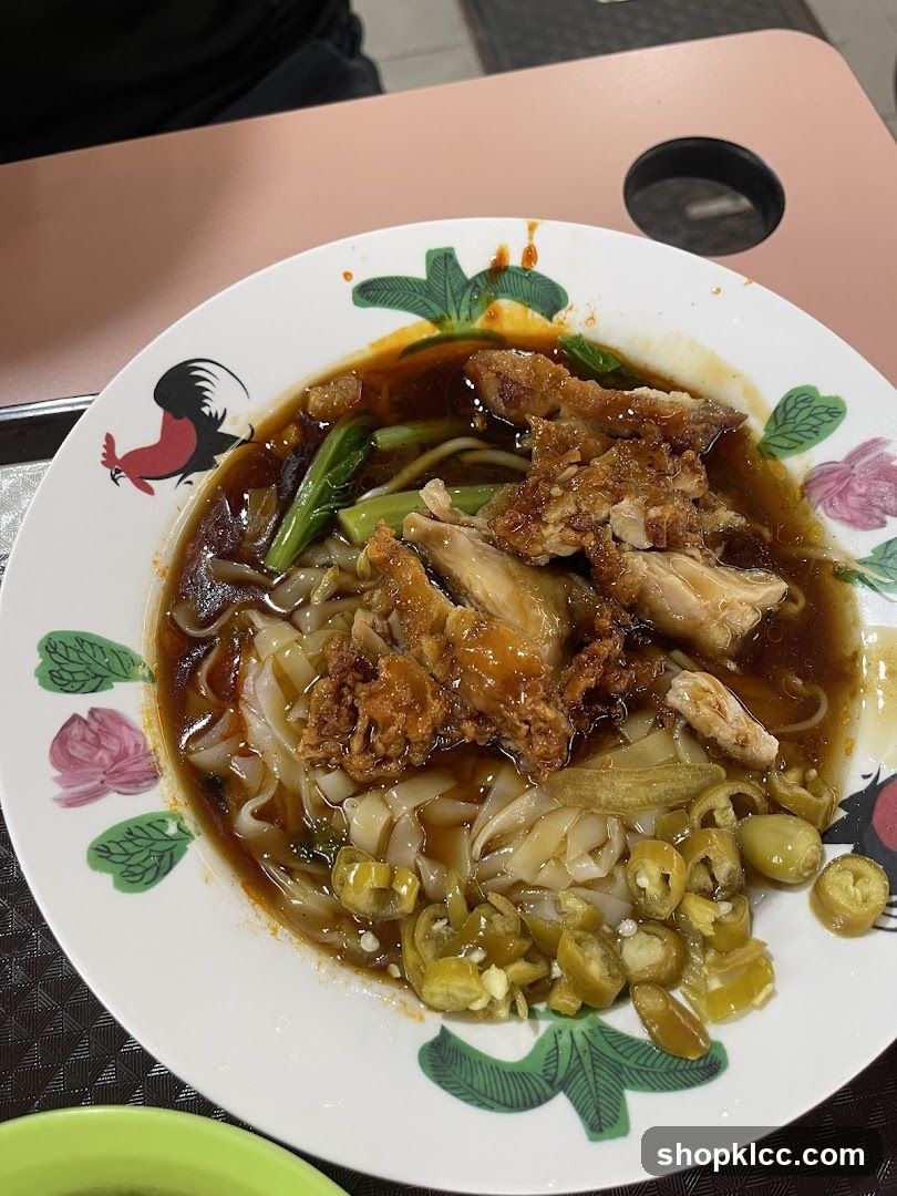 Noodles with Fried Chicken