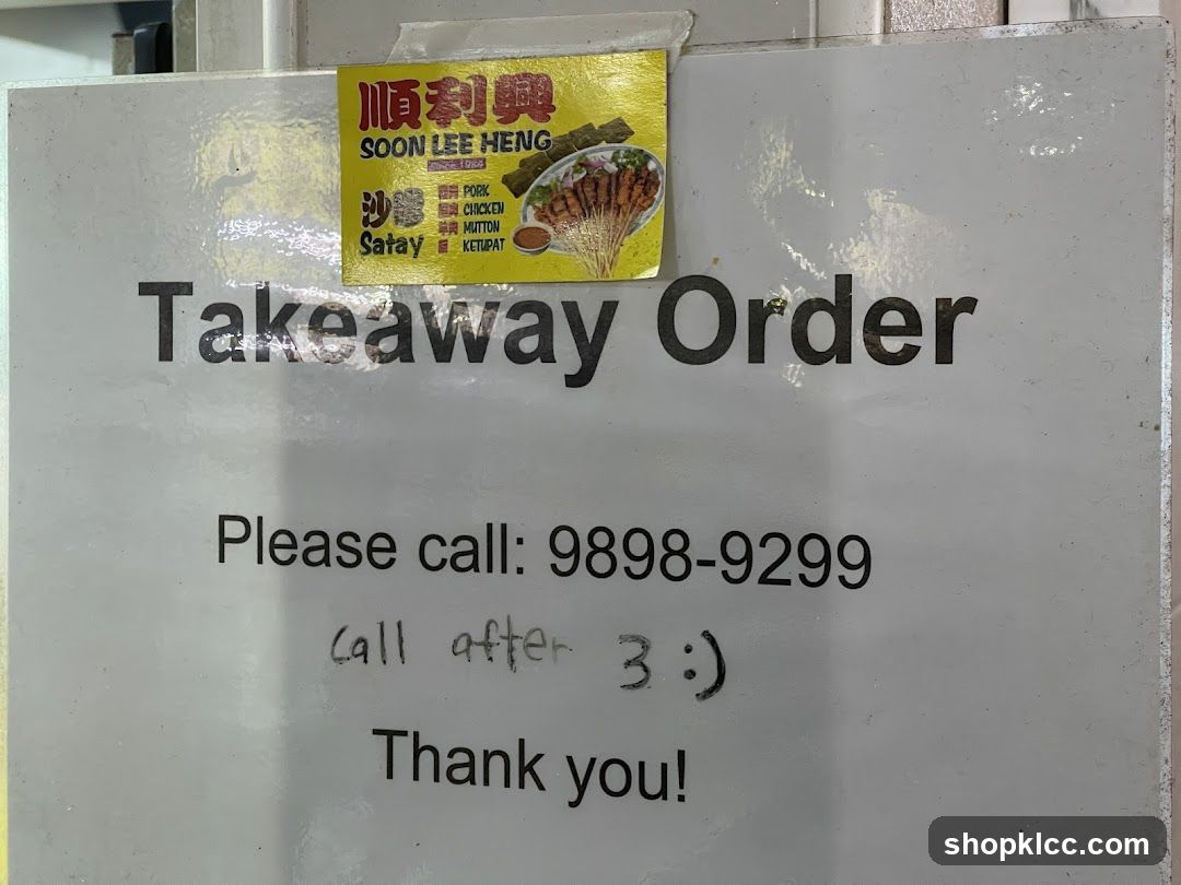 Takeaway Order Sign