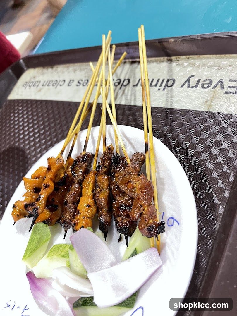 Plate of Satay Skewers