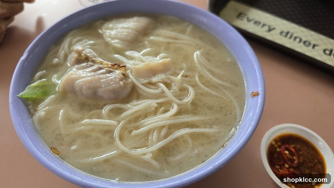 Noodle Soup with Chili Dip