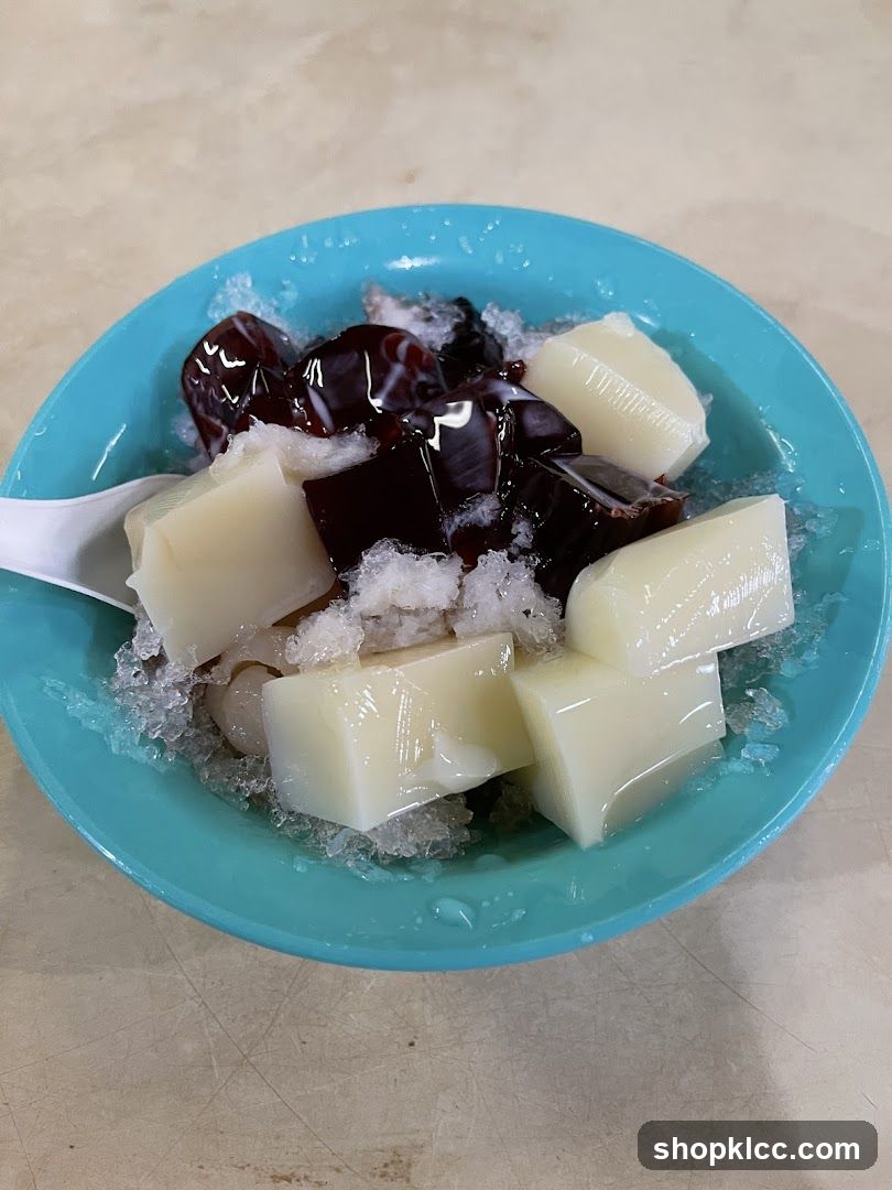 Dessert with Jelly and Ice