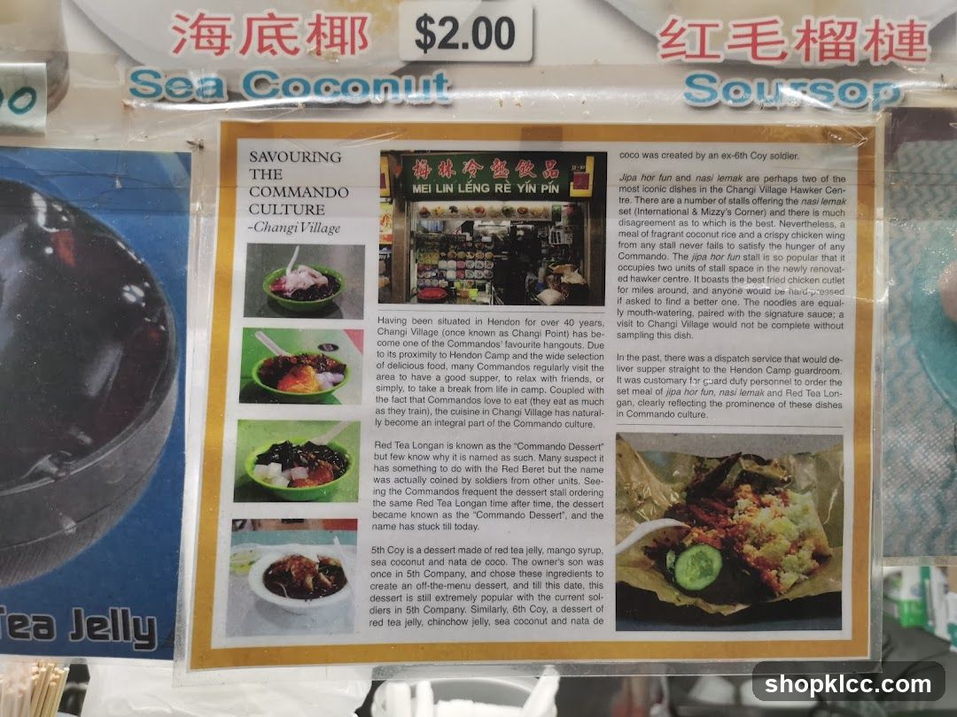 Commando Culture - Changi Village