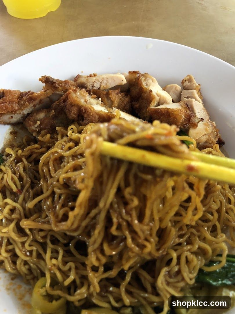 Noodles with Fried Chicken
