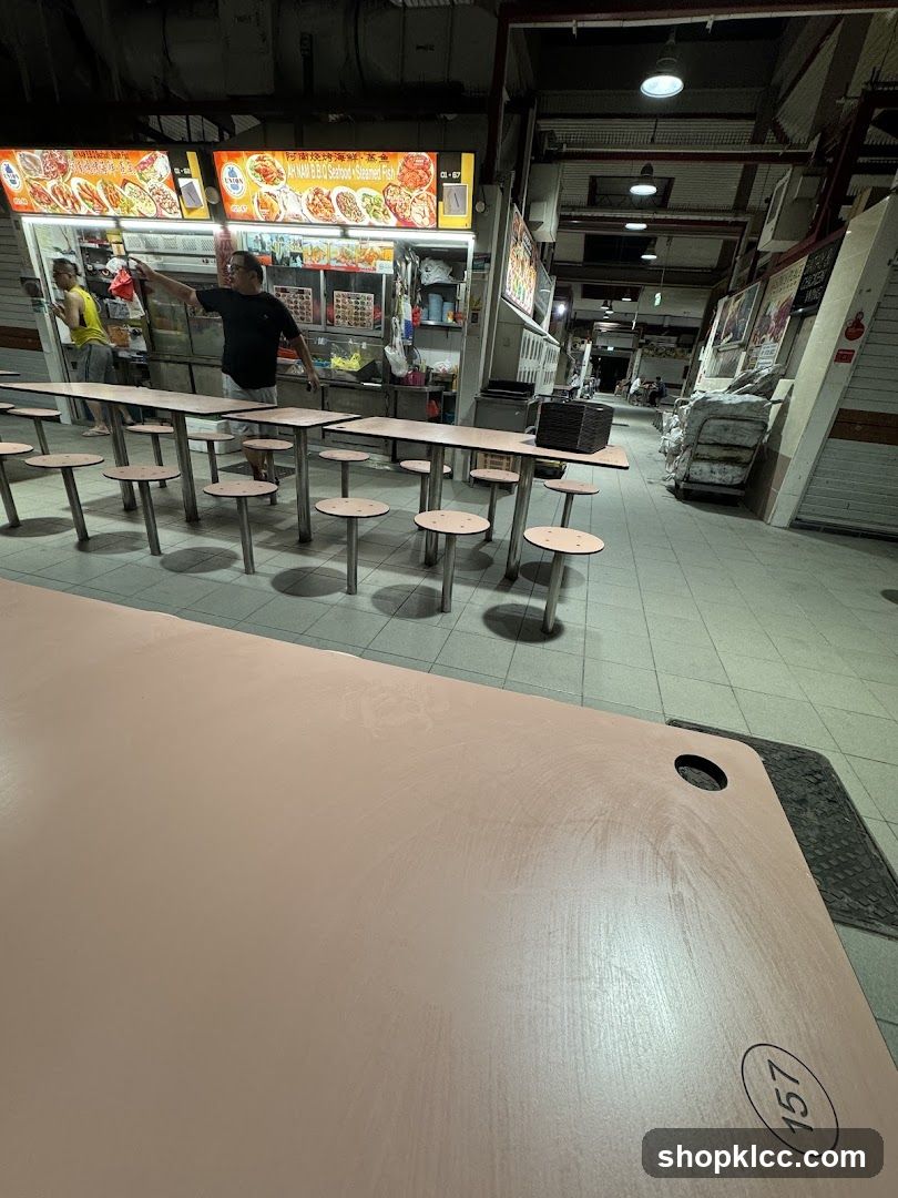 Food Stall with Seating Area