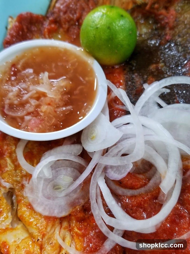 Fish with Sauce and Lime