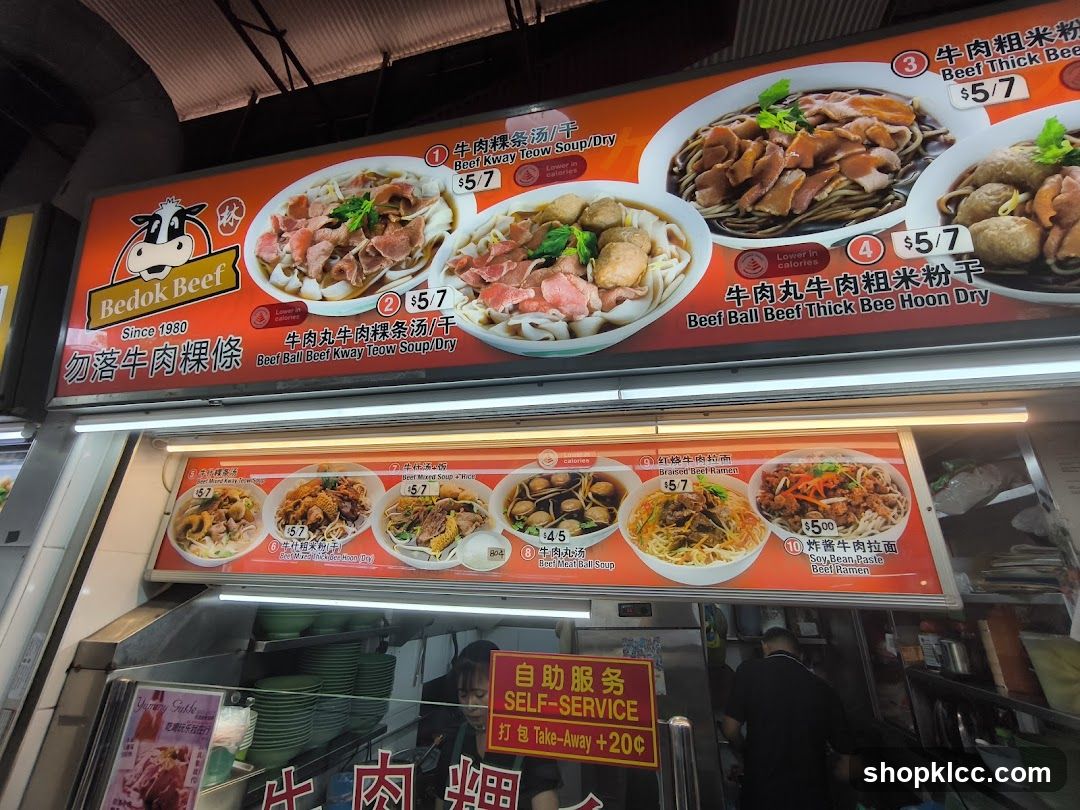 Bedok Beef Menu