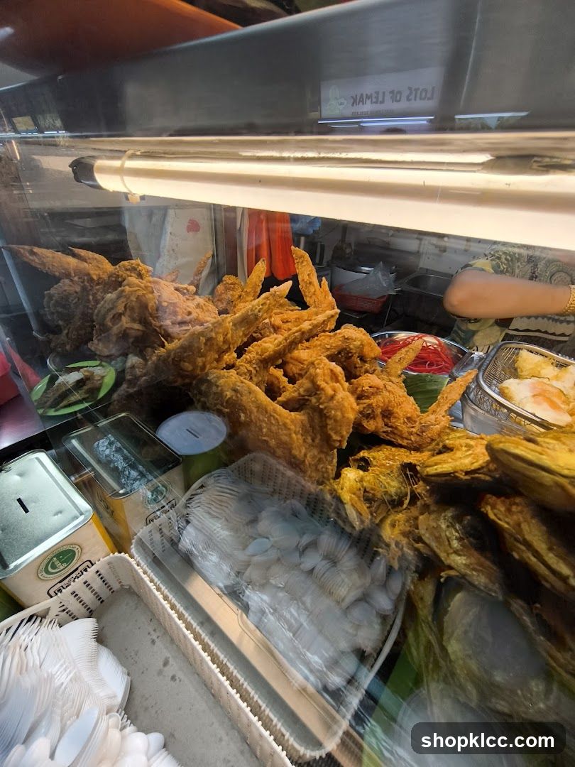 Fried Chicken and Fish Display