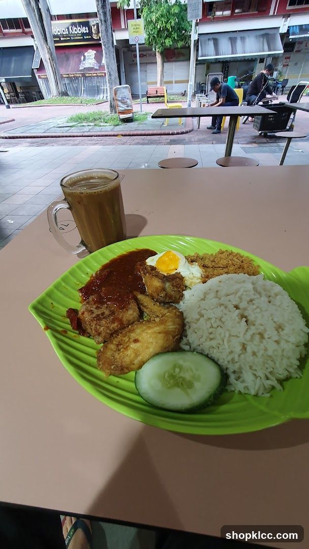 Nasi Lemak with Drink