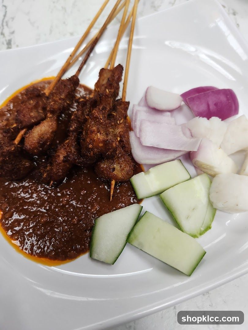 Chicken Satay with Peanut Sauce and Accompaniments