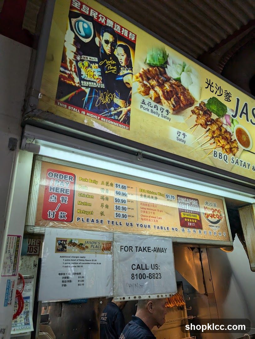 Food Stall Menu and Advertisement