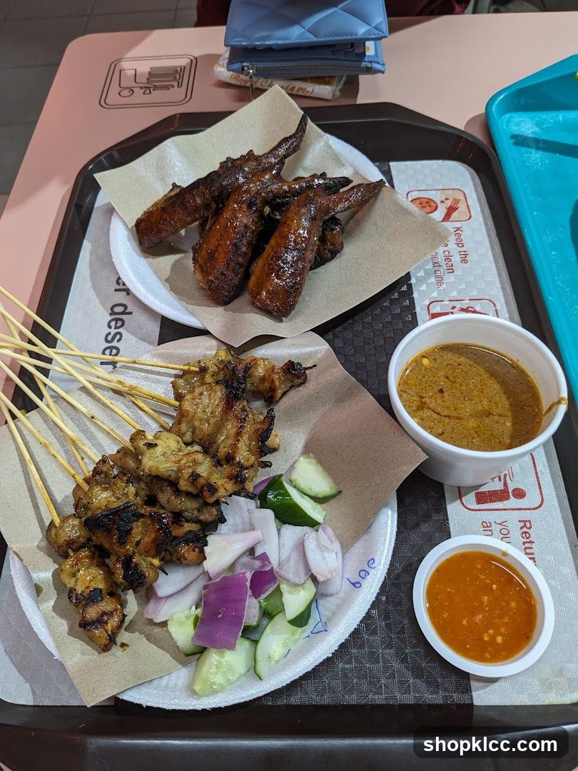 Chicken Satay and Wings