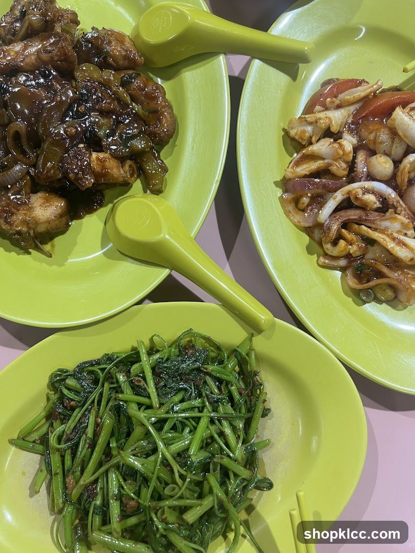 Three Plates of Food