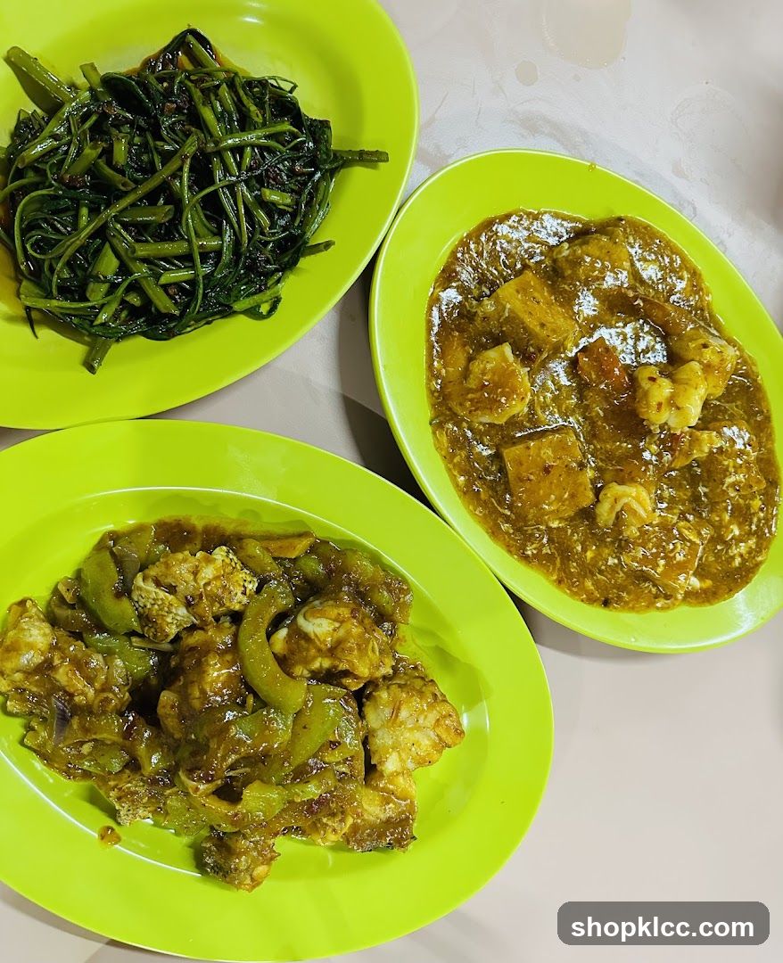 Three Plates of Food