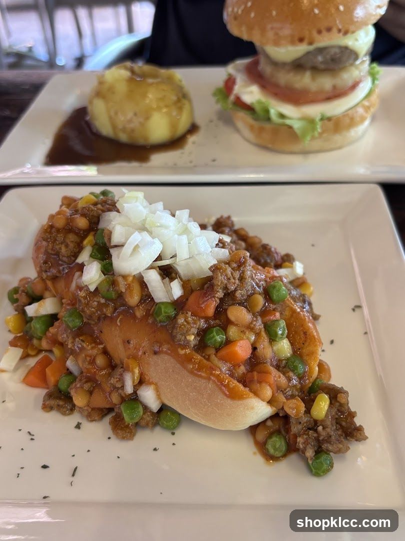 Sloppy Joe and Burger