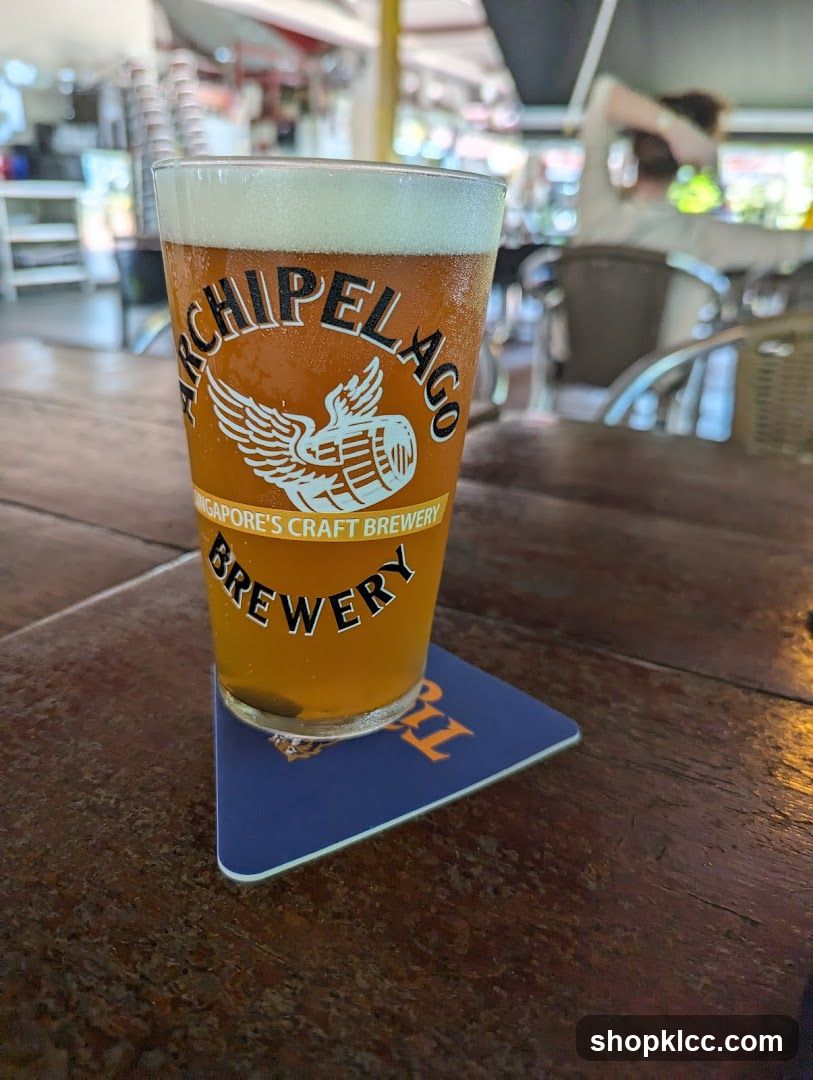 Beer with brewery logo