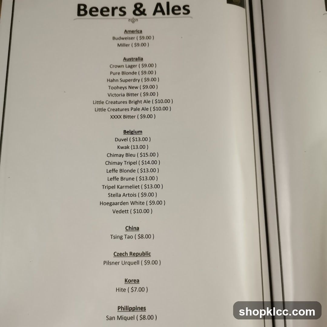 Beers & Ales
