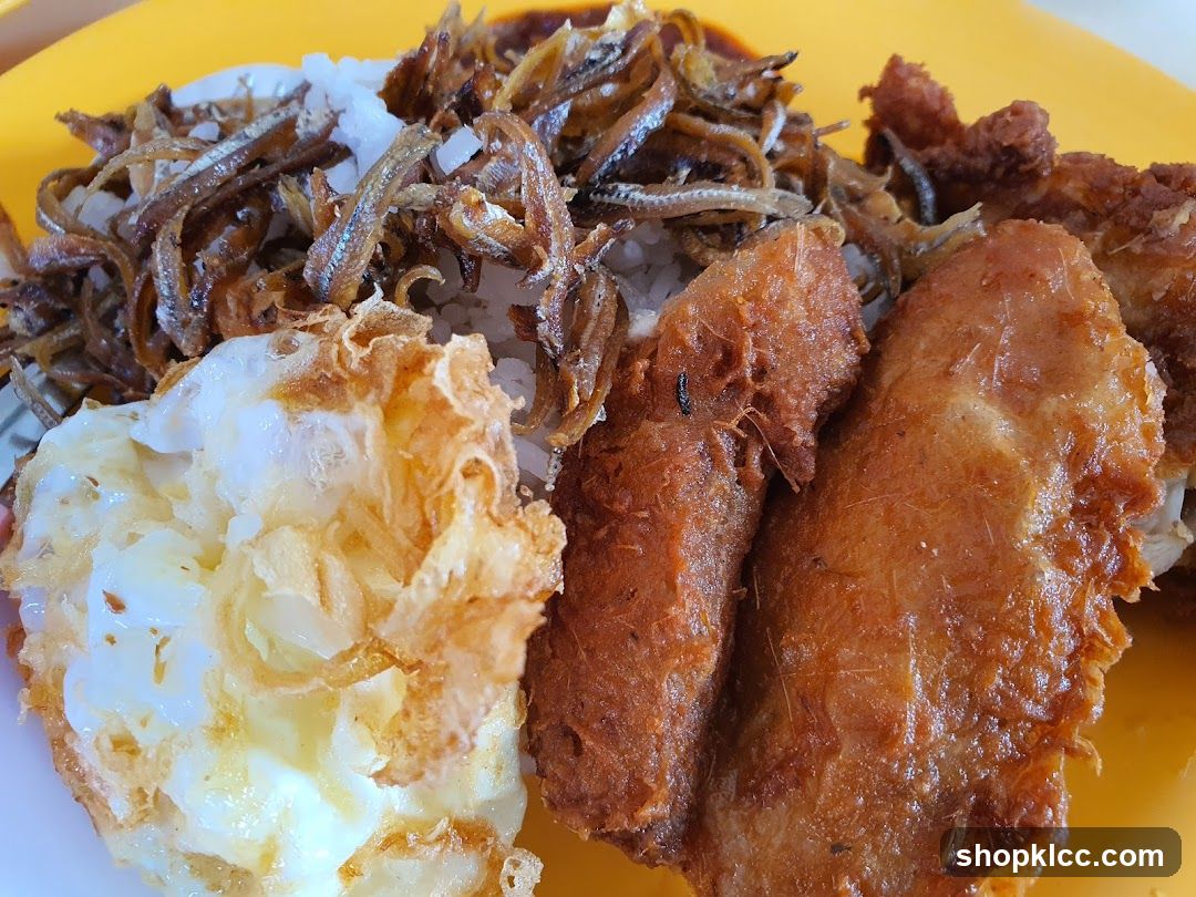 Fried Chicken and Anchovy Rice