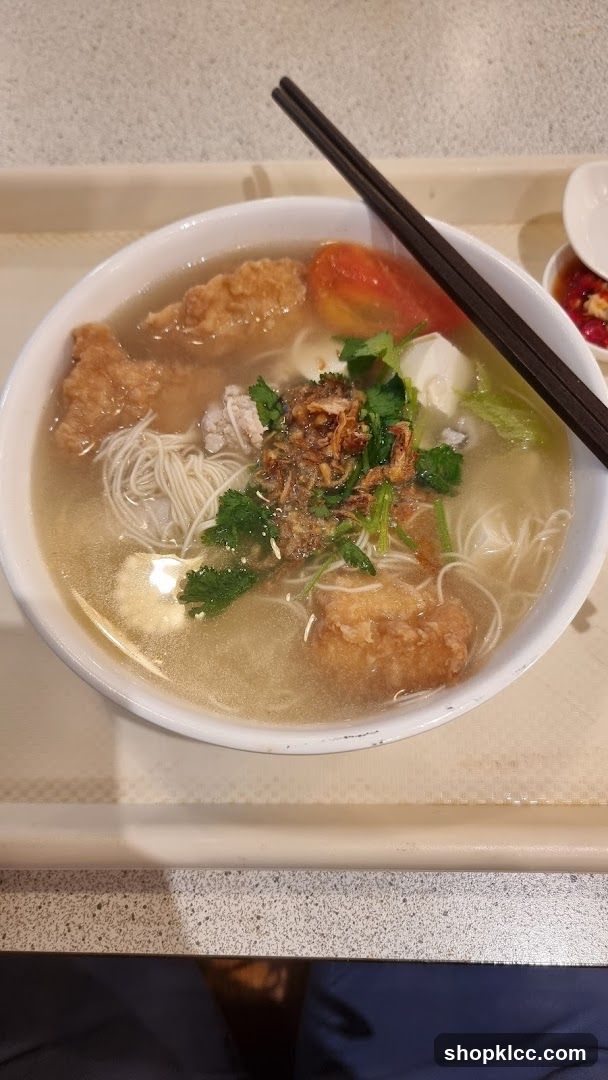 Noodle Soup with Fried Fish