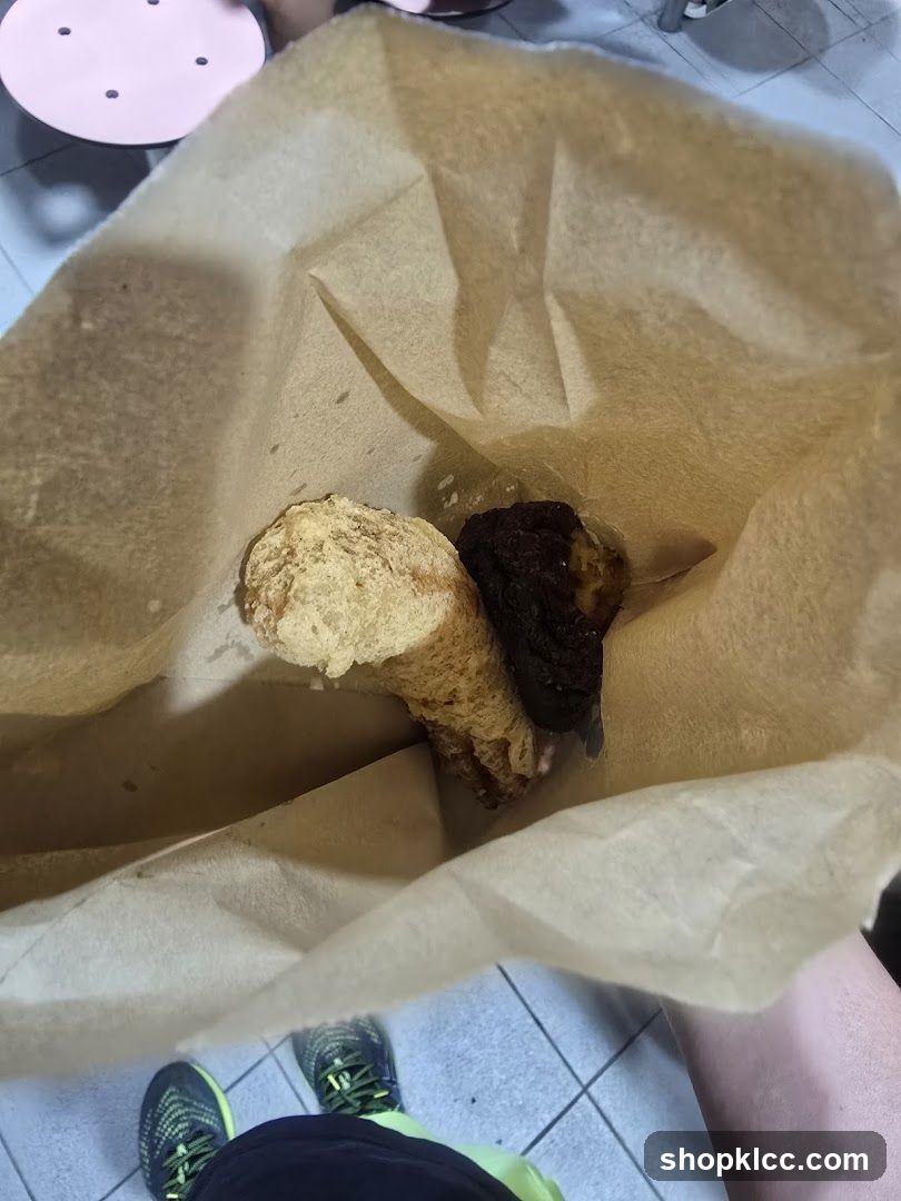 Food in a paper bag