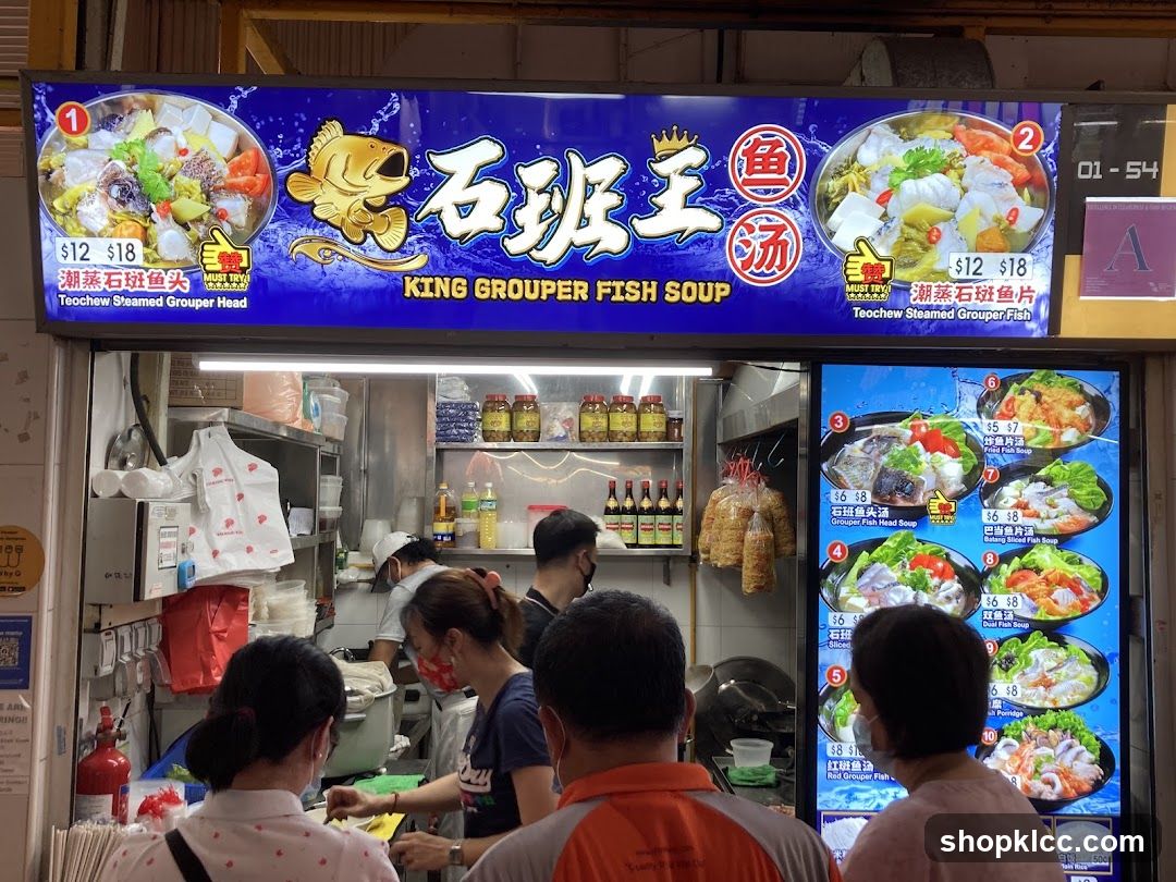 King Grouper Fish Soup Stall