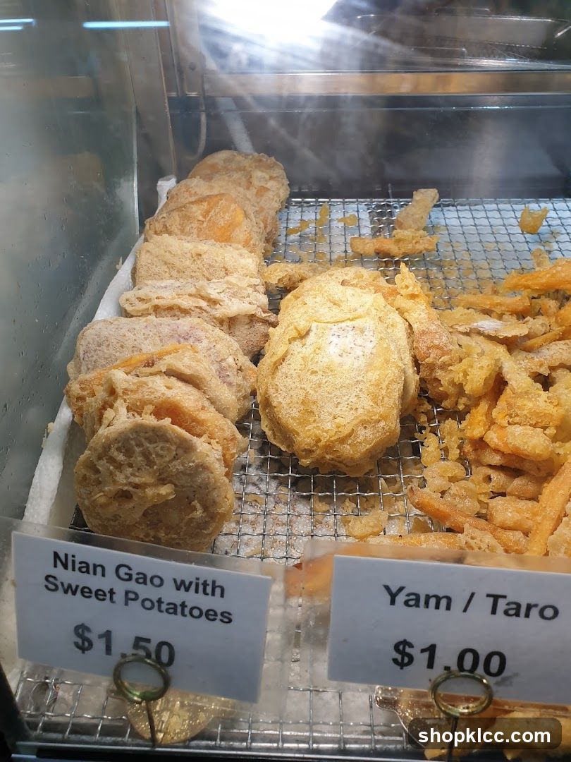 Fried Sweet Potato and Taro Snacks