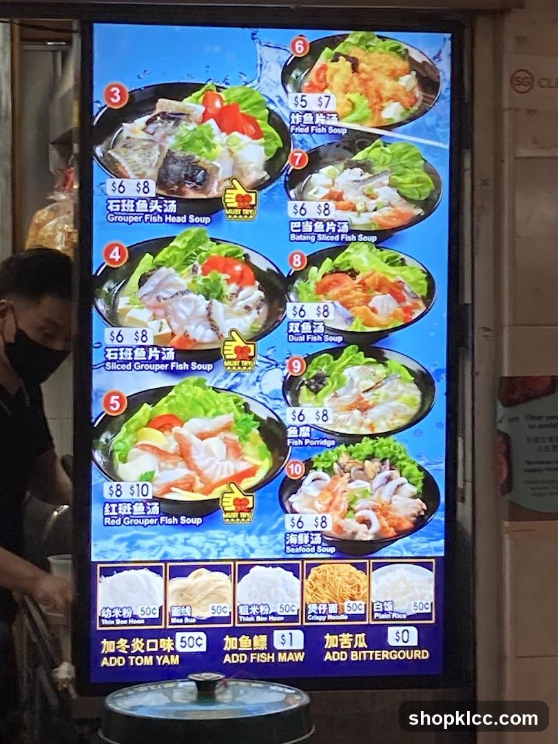 Fish Soup Menu