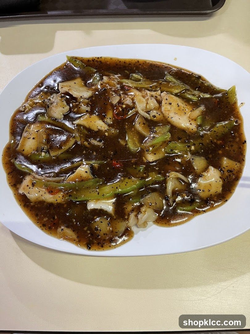 Chicken with Black Pepper Sauce