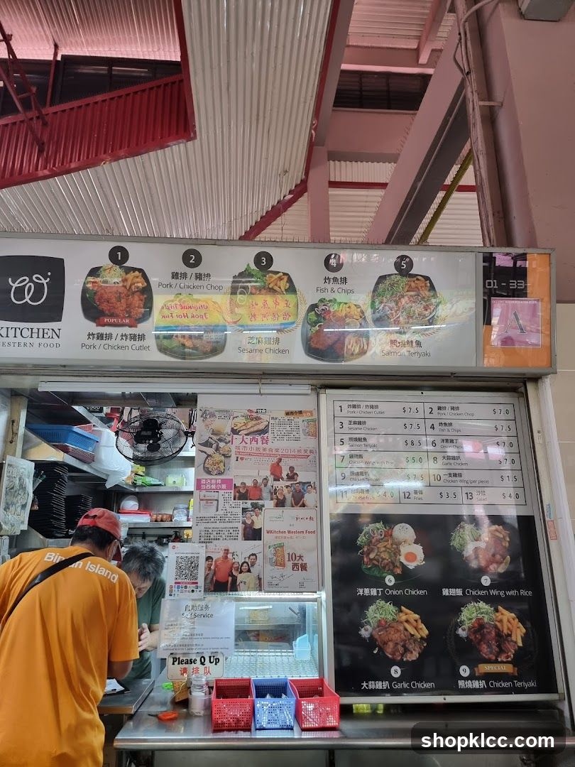 Western Food Stall Menu