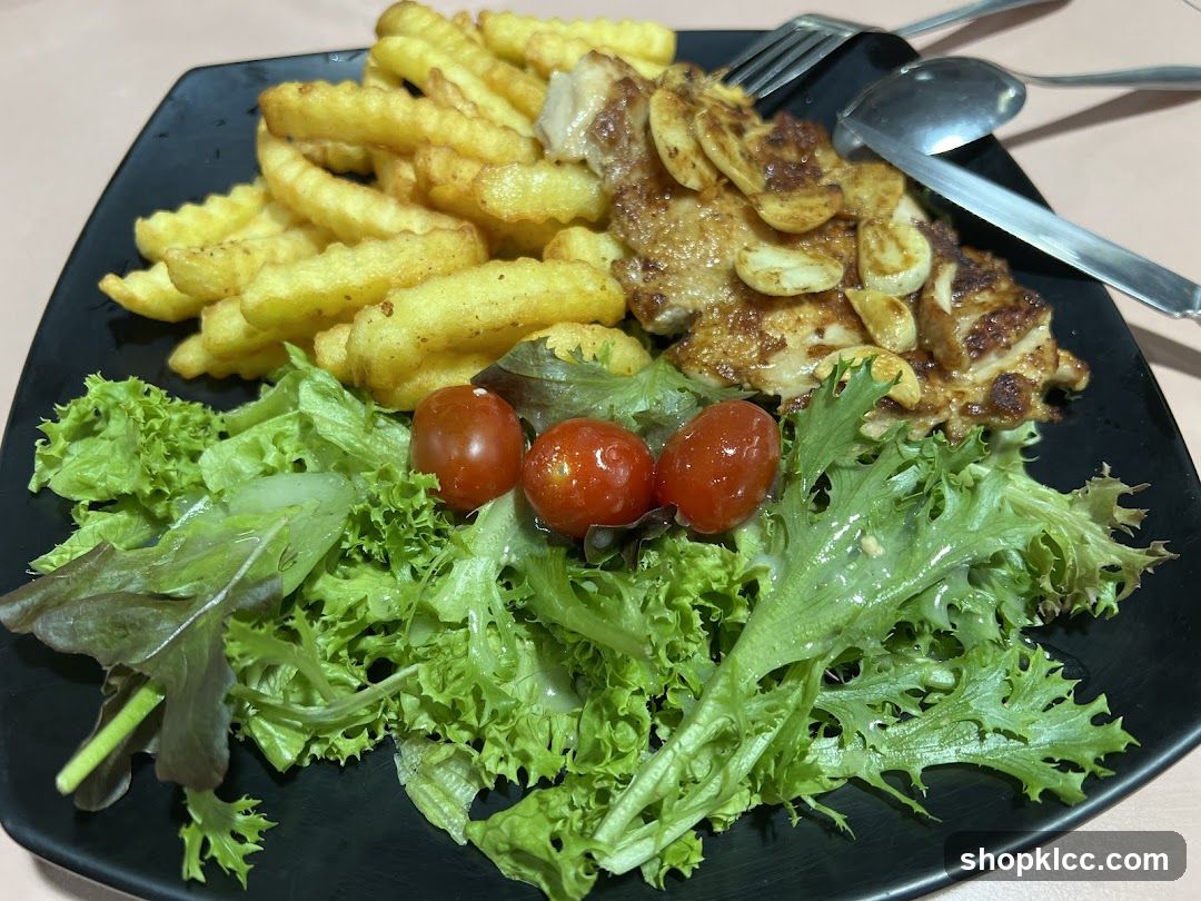 Chicken Steak with Fries and Salad