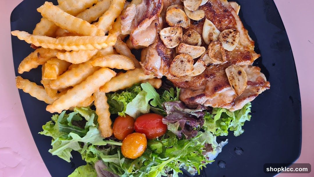 Garlic Chicken Steak with Fries