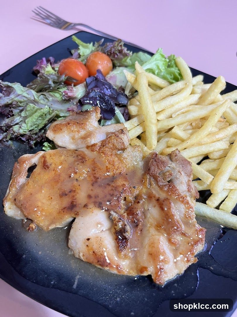 Chicken with Fries and Salad