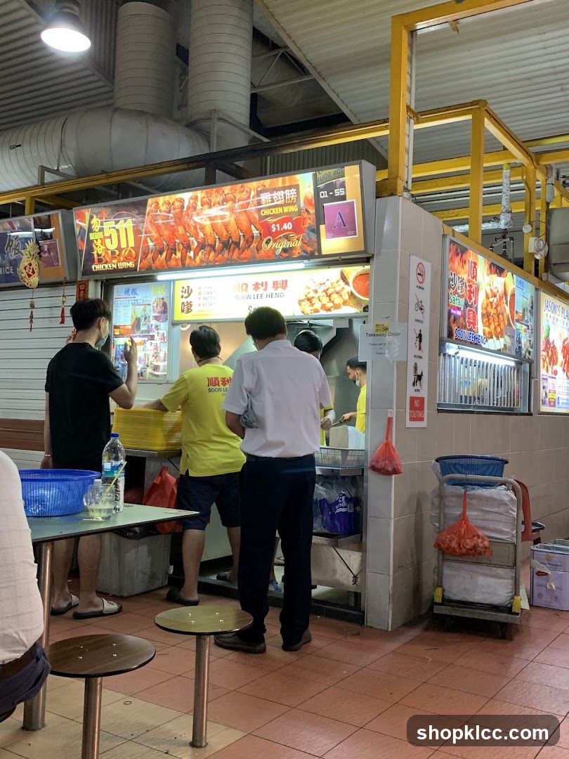 Food Stall with Chicken Wings