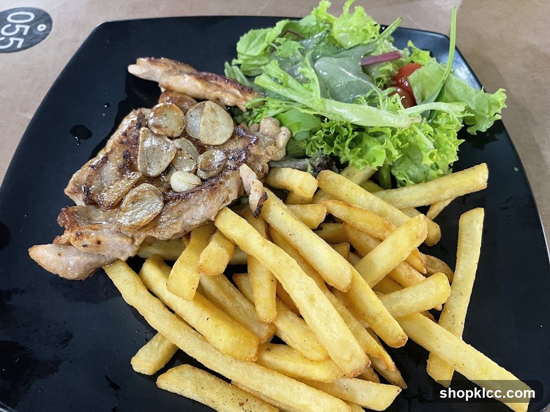 Chicken Steak with Fries and Salad
