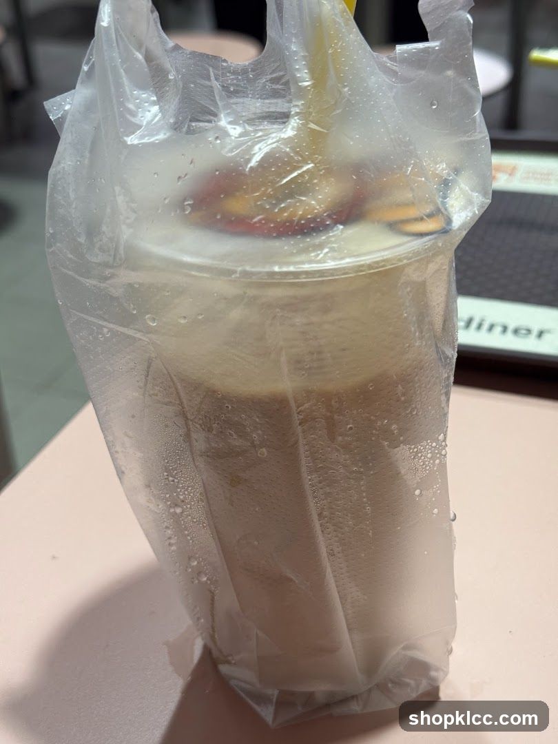 Beverage in Plastic Bag