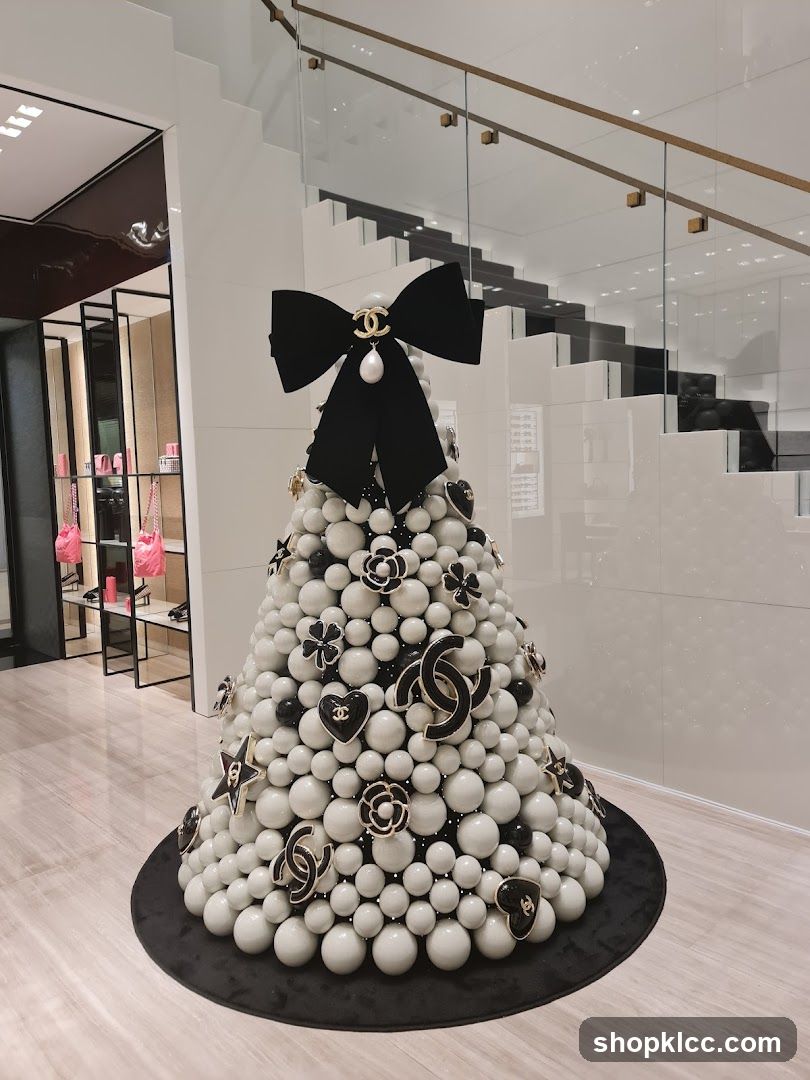 Chanel-themed Christmas Tree Decoration