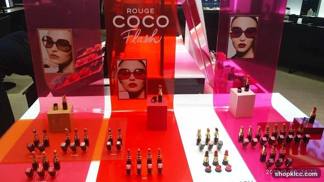 Chanel Rouge Coco Flash Lipstick Display