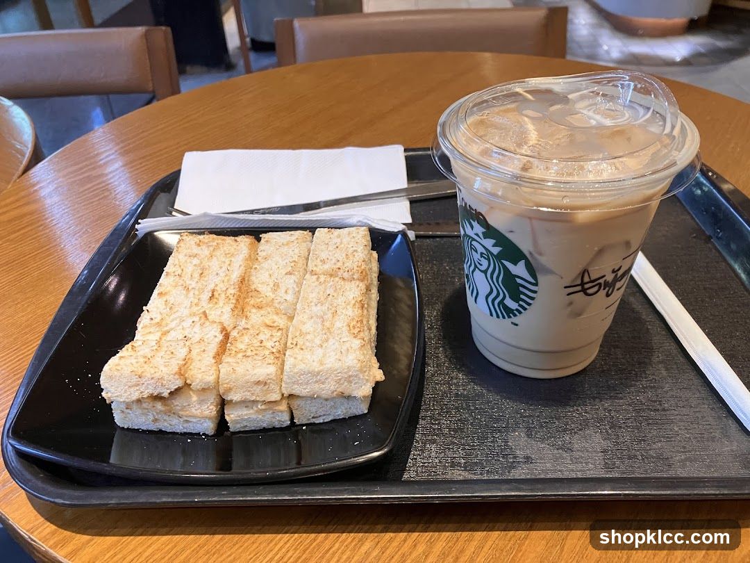 Starbucks Coffee and Toast