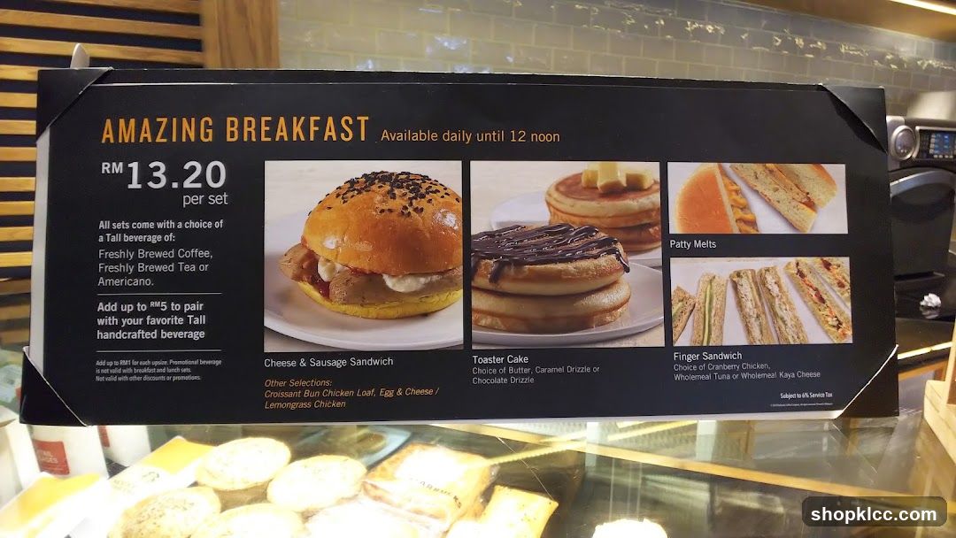 Amazing Breakfast Menu