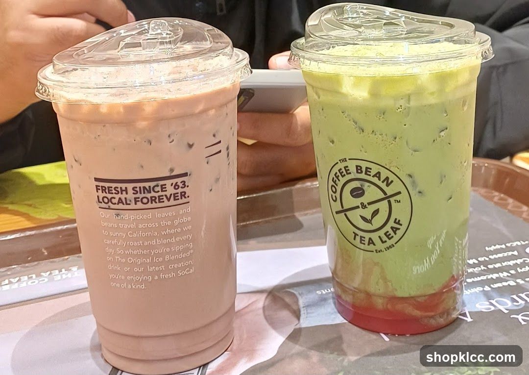 Two Iced Drinks