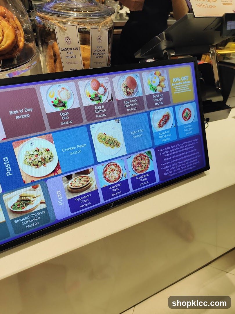 The Coffee Bean & Tea Leaf Menu