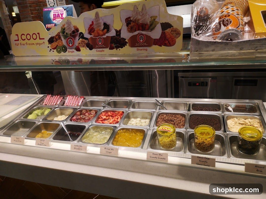 Frozen Yogurt Toppings Bar