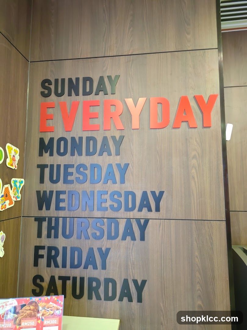 Days of the Week Sign